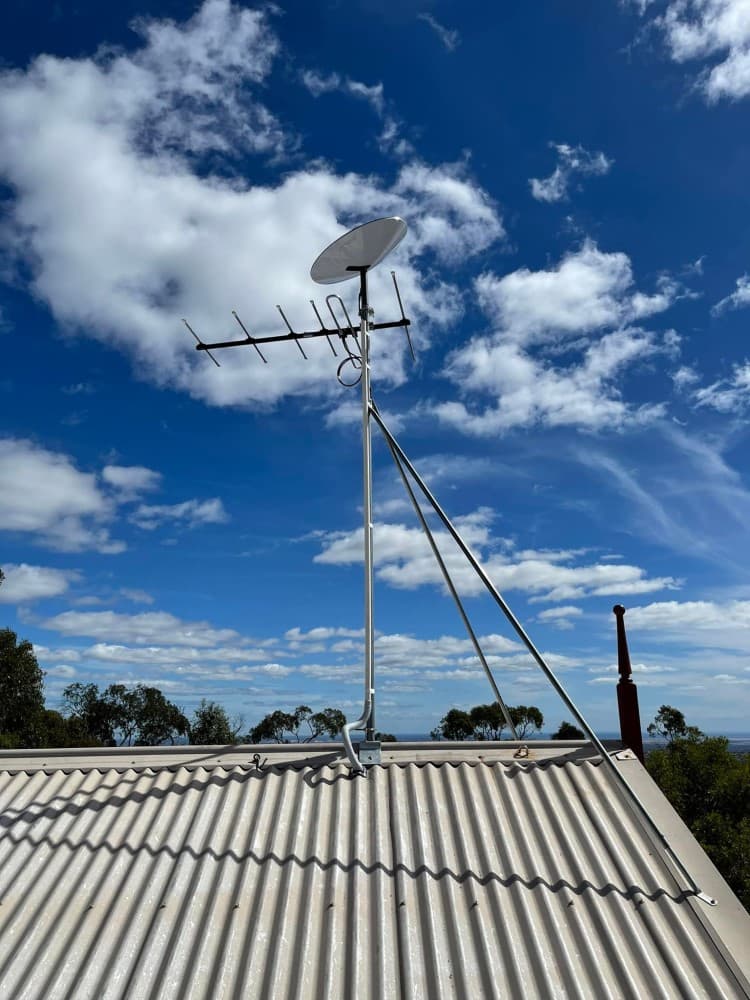 Starlink dish mounted in the Australian outback — LEO satellite internet's most advanced deployment market