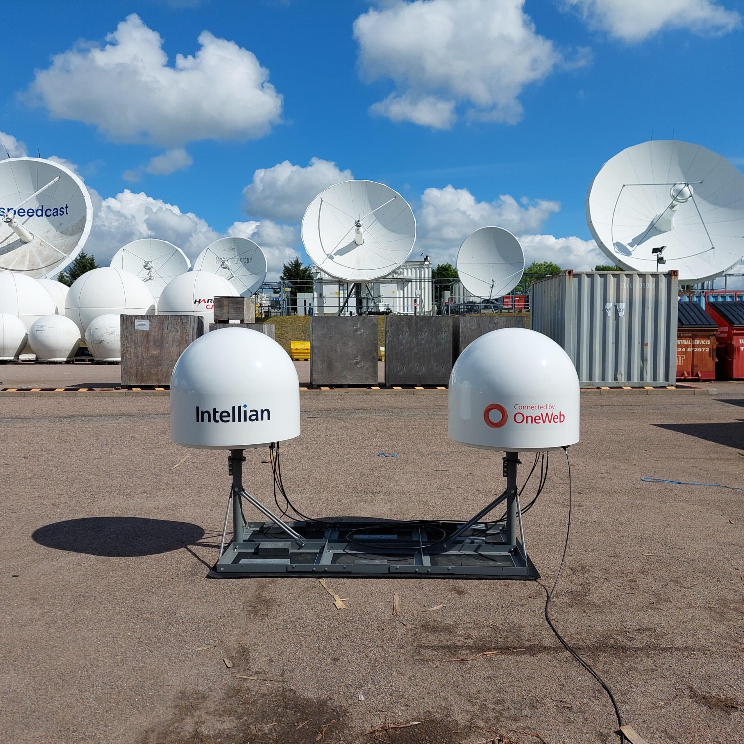 OneWeb ground equipment and gateway environment in Aberdeen