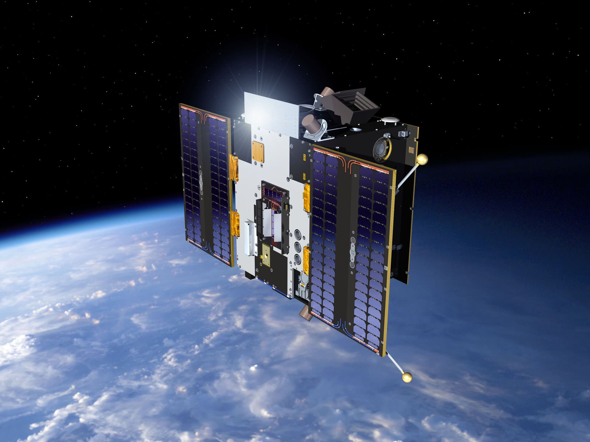Official rendering of Proba-2 in dawn-dusk sun-synchronous orbit