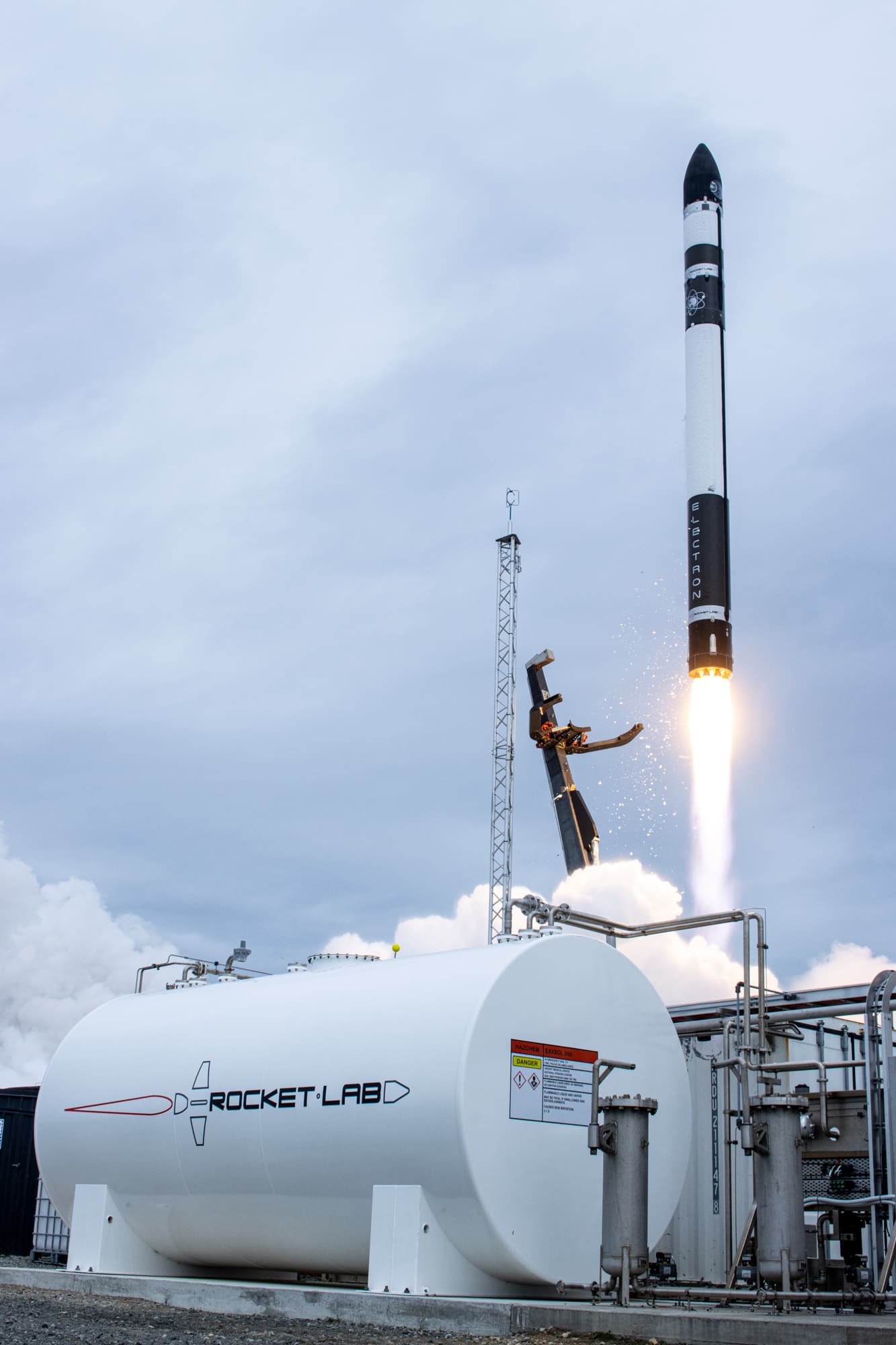 Rocket Lab Electron launching from Launch Complex 1
