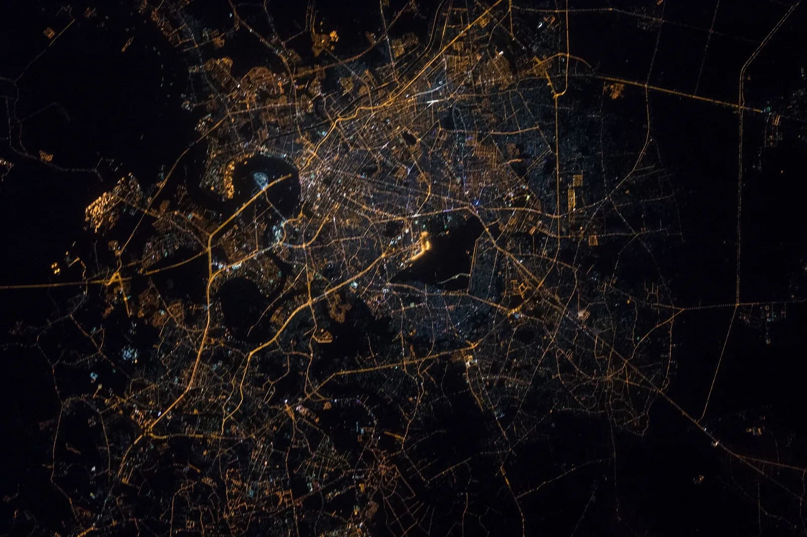Vietnam at night seen from the International Space Station
