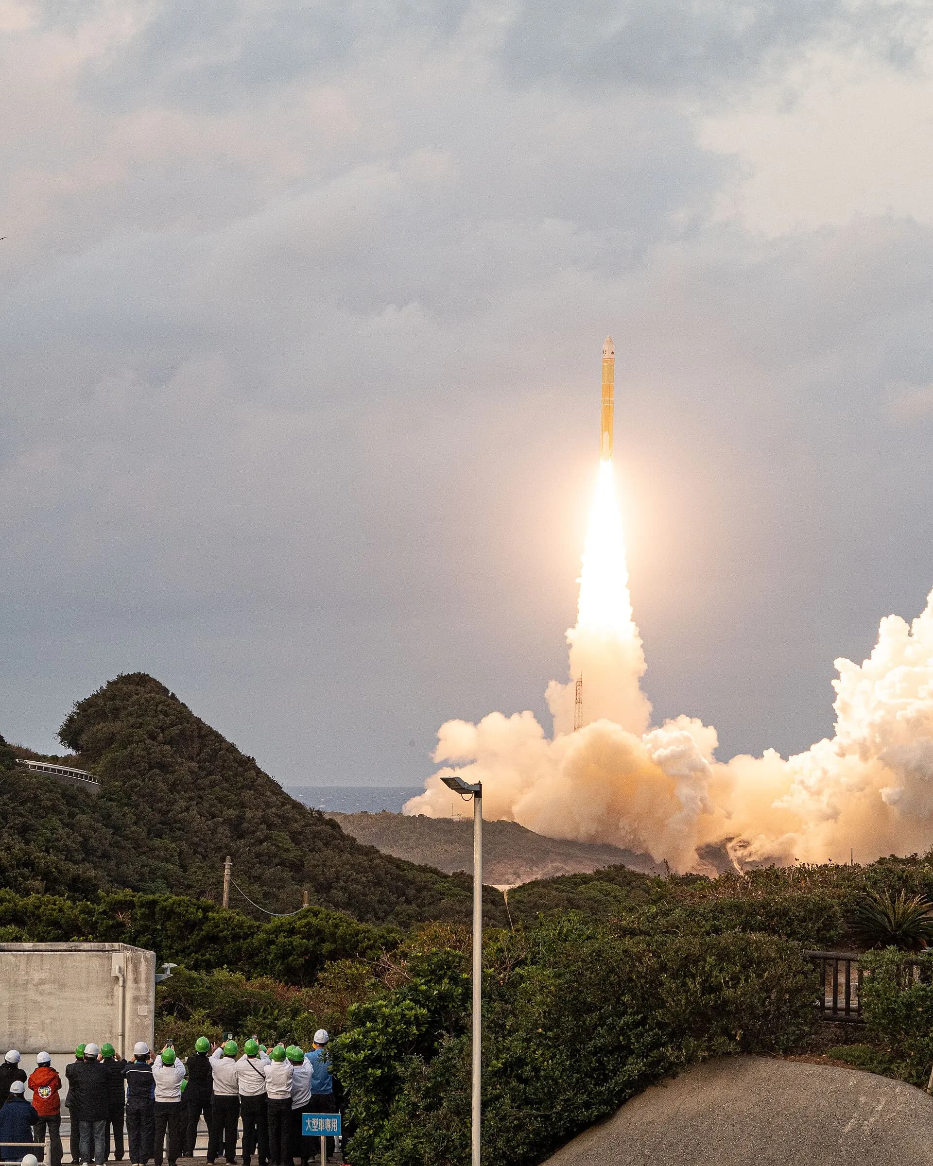 Japan's H3 launch vehicle carrying a QZSS hosted payload lifting off from Tanegashima