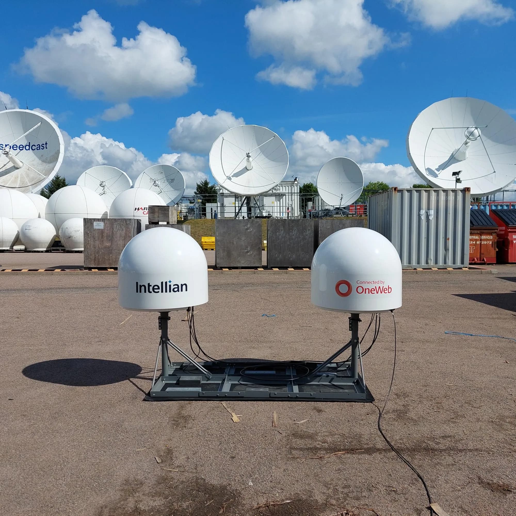 OneWeb ground equipment and gateway environment in Aberdeen