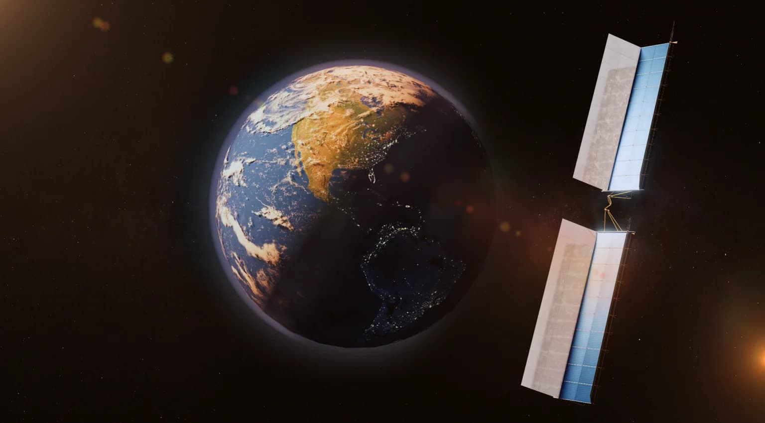 轨道太阳能与太空基础设施渲染图