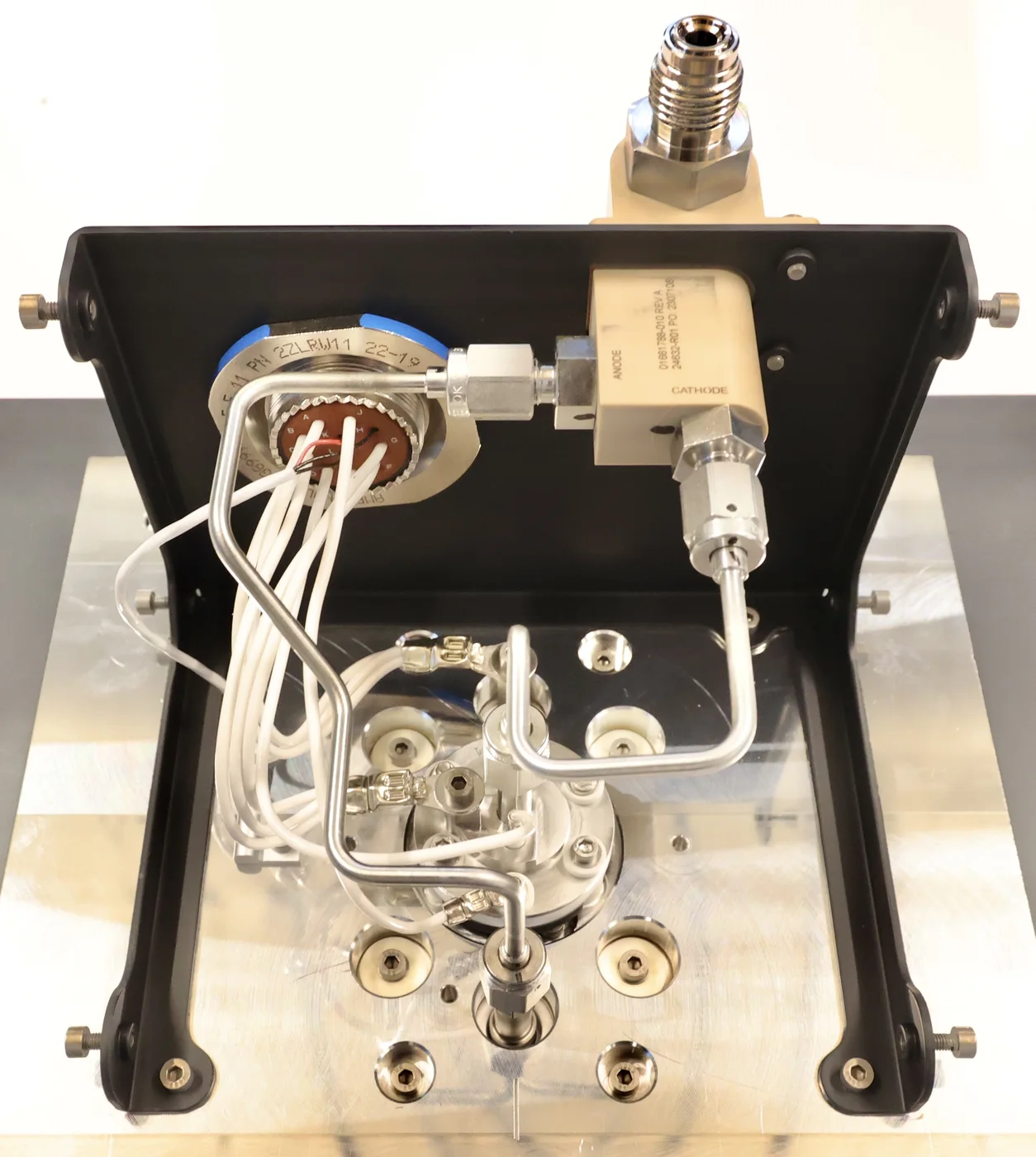 An argon Hall-effect thruster assembly