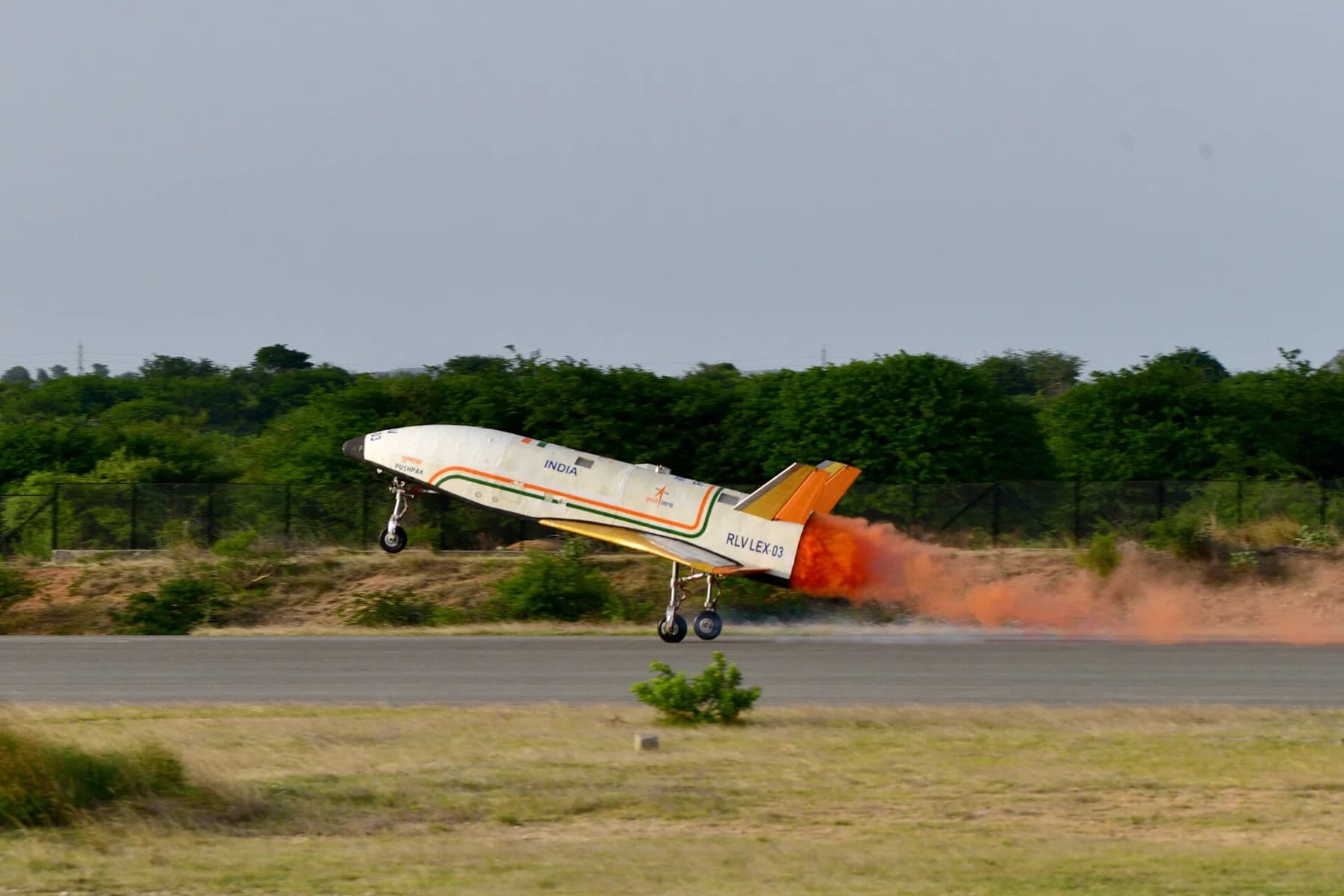 ISRO's reusable launch-vehicle demonstrator after landing