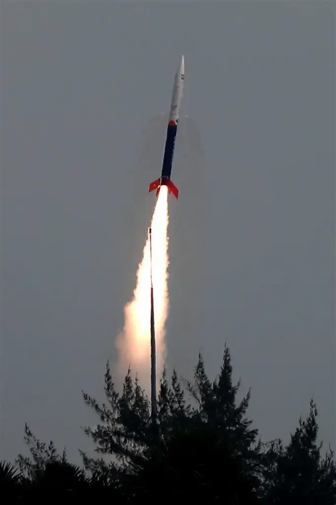Vikram-S rises from Sriharikota on the Prarambh mission