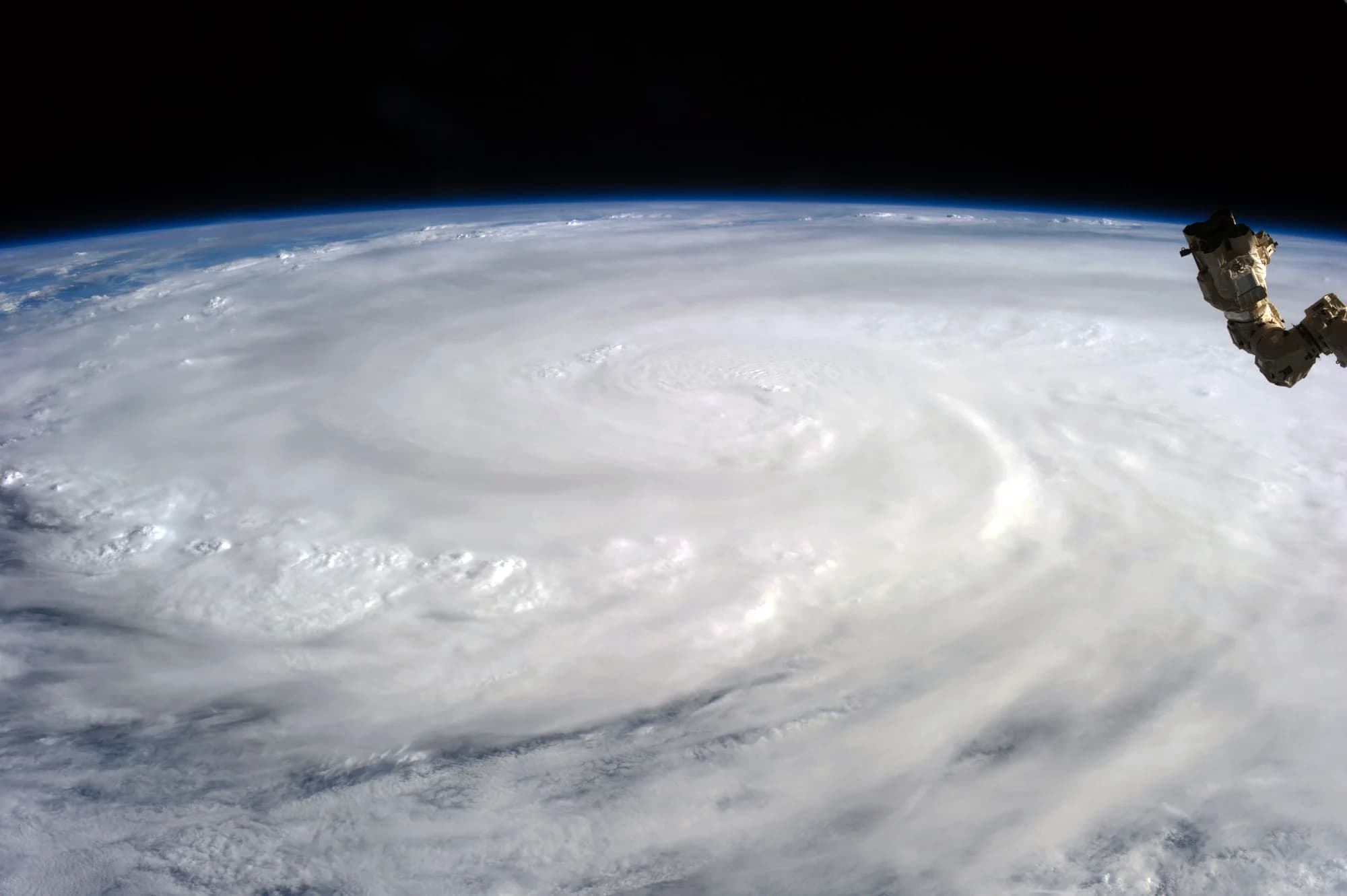 Typhoon Haiyan viewed from orbit